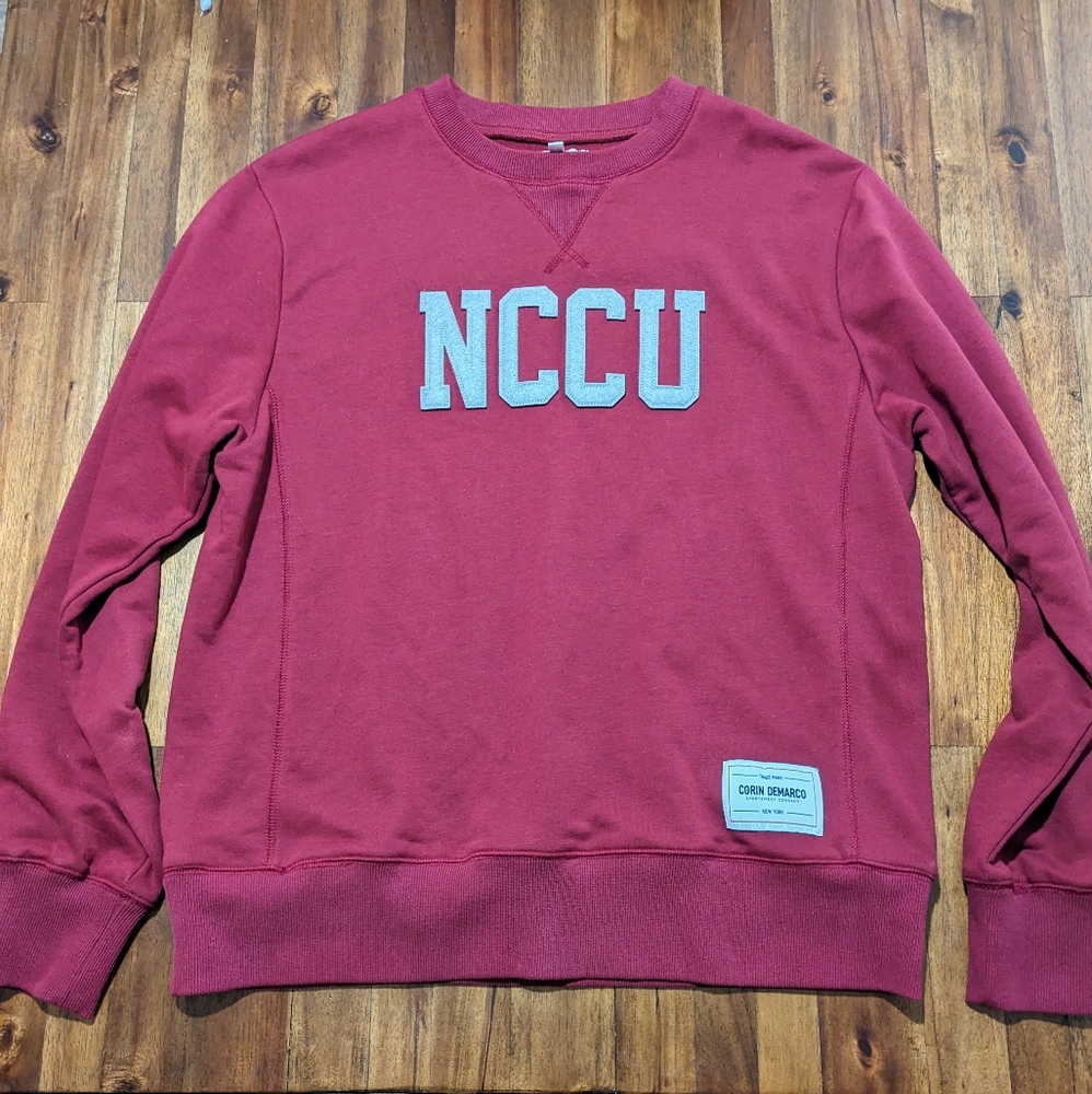 Corin DeMarco North Carolina Central (NCCU) Slim Fit Letterman Crewneck size L